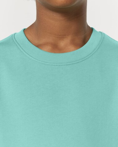 Mini Changer 2.0 - Das Iconic Kinder-Sweatshirt - Pool Blue - 3-4/98-104cm bedrucken, Art.-Nr. STSK181C35703