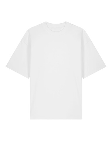 Blaster 2.0 - Das Oversized Unisex-T-Shirt mit Stehkragen - White - XXS bedrucken, Art.-Nr. STTU959C0012S
