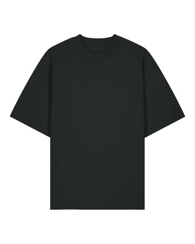 Blaster 2.0 - Das Oversized Unisex-T-Shirt mit Stehkragen - Black - M bedrucken, Art.-Nr. STTU959C0021M