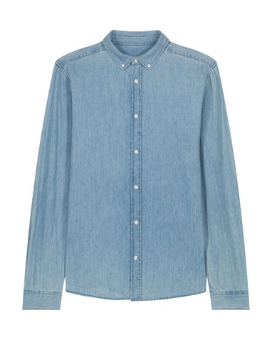 Stanley Denim Shirt - Das Herren-Jeanshemd - Light Wash - 3XL bedrucken, Art.-Nr. STWM967C3703X Stanley Denim Shirt - Das Herren-Jeanshemd - Light Wash - 3XL bedrucken, Art.-Nr. STWM967C3703X
