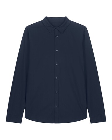 Stella Styler Shirt - Das Relaxed Damen-Popelinehemd - French Navy - XL bedrucken, Art.-Nr. STWW973C7271X Stella Styler Shirt - Das Relaxed Damen-Popelinehemd - French Navy - XL bedrucken, Art.-Nr. STWW973C7271X