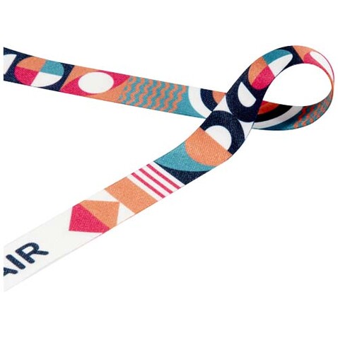 Leia Sublimation RPET-Lanyard mit 2 Metallhaken, weiss, 10mm bedrucken, Art.-Nr. 1PL1101C Leia Sublimation RPET-Lanyard mit 2 Metallhaken, weiss, 10mm bedrucken, Art.-Nr. 1PL1101C