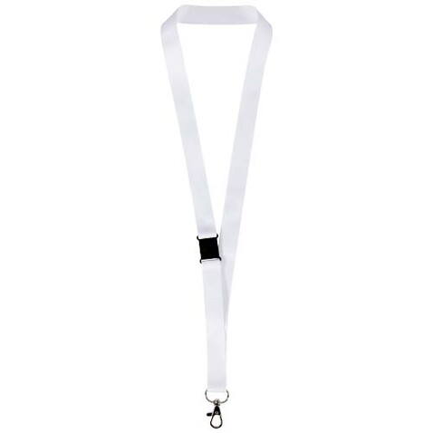 Lois Sublimation RPET-Lanyard mit Sicherheitsverschluss, schwarz, weiss, 10mm bedrucken, Art.-Nr. 1PL1201C