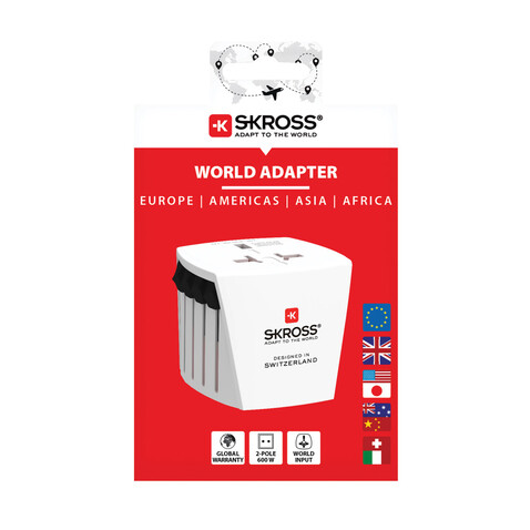 SKROSS World Travel Adapter MUV Micro weiß bedrucken, Art.-Nr. RB1.102.500-E SKROSS World Travel Adapter MUV Micro weiß bedrucken, Art.-Nr. RB1.102.500-E