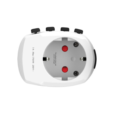 SKROSS Pro 3-Pole World Travel Adapter weiß bedrucken, Art.-Nr. RB1.103145 SKROSS Pro 3-Pole World Travel Adapter weiß bedrucken, Art.-Nr. RB1.103145