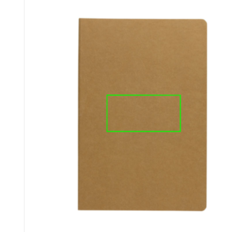 Salton Luxus Kraftpapier Notizbuch A5 braun bedrucken, Art.-Nr. P774.489