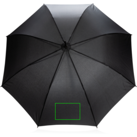 23" Impact AWARE™ RPET 190T Automatic-Open Schirm schwarz bedrucken, Art.-Nr. P850.641
