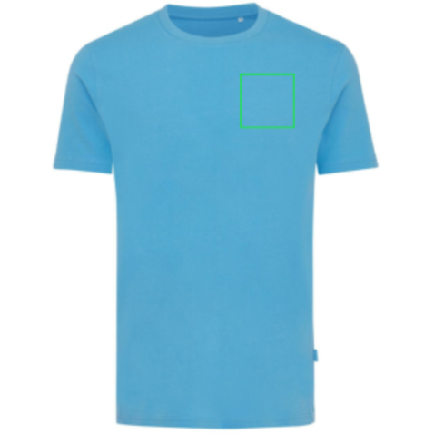 IQONIQ Bryce T-Shirt aus recycelter Baumwolle tranquil blue bedrucken, Art.-Nr. T9100.010.XXXL