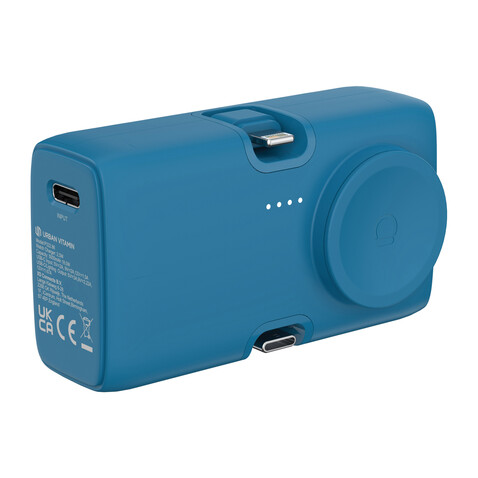 Urban Vitamin San Diego 20W PD RCS Powerbank & WatchCharger blau bedrucken, Art.-Nr. P322.8605 Urban Vitamin San Diego 20W PD RCS Powerbank & WatchCharger blau bedrucken, Art.-Nr. P322.8605