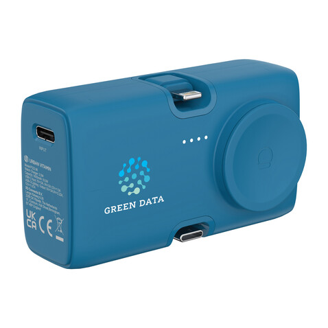 Urban Vitamin San Diego 20W PD RCS Powerbank & WatchCharger blau bedrucken, Art.-Nr. P322.8605 Urban Vitamin San Diego 20W PD RCS Powerbank & WatchCharger blau bedrucken, Art.-Nr. P322.8605