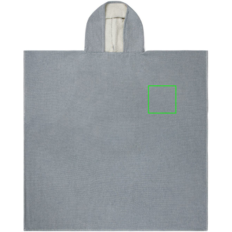 VINGA Tolo Hamam Frottee Strandponcho grau, off white bedrucken, Art.-Nr. V417202 VINGA Tolo Hamam Frottee Strandponcho grau, off white bedrucken, Art.-Nr. V417202