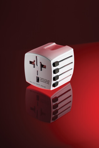 SKROSS World Travel Adapter MUV Micro weiß bedrucken, Art.-Nr. RB1.102.500-E SKROSS World Travel Adapter MUV Micro weiß bedrucken, Art.-Nr. RB1.102.500-E