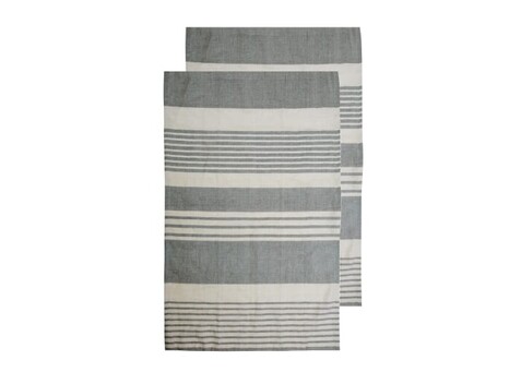 Sagaform Ella hamam Handtuch 2er-Pack 50x70cm - Grau bedrucken, Art.-Nr. LT52005-N0061 Sagaform Ella hamam Handtuch 2er-Pack 50x70cm - Grau bedrucken, Art.-Nr. LT52005-N0061
