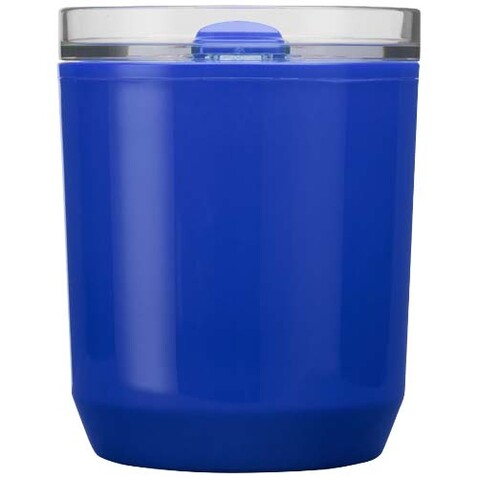 Hudson 180 ml doppelwandiger Becher aus recyceltem Kunststoff, blau bedrucken, Art.-Nr. 10085252 Hudson 180 ml doppelwandiger Becher aus recyceltem Kunststoff, blau bedrucken, Art.-Nr. 10085252