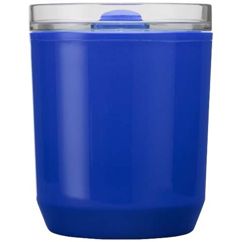 Hudson 180 ml doppelwandiger Becher aus recyceltem Kunststoff, blau bedrucken, Art.-Nr. 10085252 Hudson 180 ml doppelwandiger Becher aus recyceltem Kunststoff, blau bedrucken, Art.-Nr. 10085252