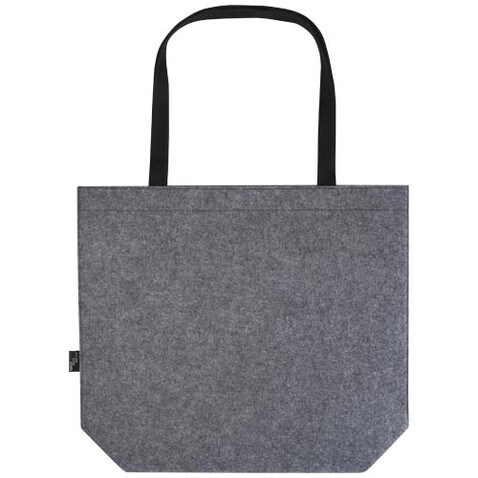 Felta Tragetasche mit Zwickel aus recyceltem GRS-Filz 20 L, mittelgrau bedrucken, Art.-Nr. 13007582 Felta Tragetasche mit Zwickel aus recyceltem GRS-Filz 20 L, mittelgrau bedrucken, Art.-Nr. 13007582