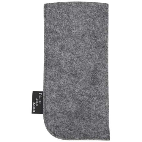 Felta Brillenetui aus recyceltem GRS-Material, mittelgrau bedrucken, Art.-Nr. 13007682 Felta Brillenetui aus recyceltem GRS-Material, mittelgrau bedrucken, Art.-Nr. 13007682
