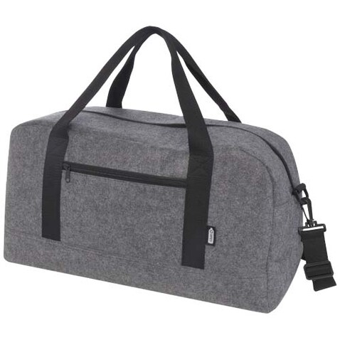Felta Reisetasche aus recyceltem GRS-Material 35 L, mittelgrau bedrucken, Art.-Nr. 13007782 Felta Reisetasche aus recyceltem GRS-Material 35 L, mittelgrau bedrucken, Art.-Nr. 13007782