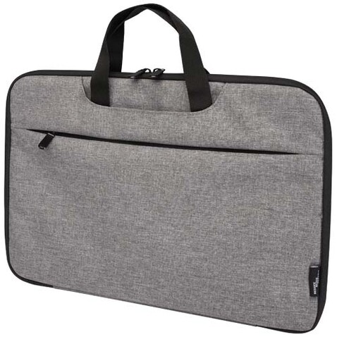Libra 14” 2-in-1-Laptoptasche aus recyceltem GRS-Material 3 L, heather grau bedrucken, Art.-Nr. 13008580 Libra 14” 2-in-1-Laptoptasche aus recyceltem GRS-Material 3 L, heather grau bedrucken, Art.-Nr. 13008580