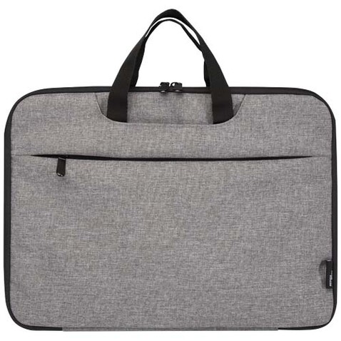 Libra 14” 2-in-1-Laptoptasche aus recyceltem GRS-Material 3 L, heather grau bedrucken, Art.-Nr. 13008580 Libra 14” 2-in-1-Laptoptasche aus recyceltem GRS-Material 3 L, heather grau bedrucken, Art.-Nr. 13008580