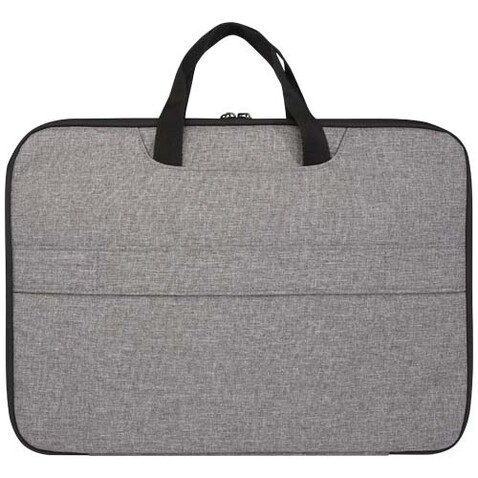 Libra 14” 2-in-1-Laptoptasche aus recyceltem GRS-Material 3 L, heather grau bedrucken, Art.-Nr. 13008580 Libra 14” 2-in-1-Laptoptasche aus recyceltem GRS-Material 3 L, heather grau bedrucken, Art.-Nr. 13008580