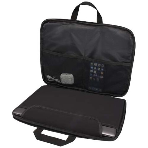 Libra 14” 2-in-1-Laptoptasche aus recyceltem GRS-Material 3 L, heather grau bedrucken, Art.-Nr. 13008580 Libra 14” 2-in-1-Laptoptasche aus recyceltem GRS-Material 3 L, heather grau bedrucken, Art.-Nr. 13008580