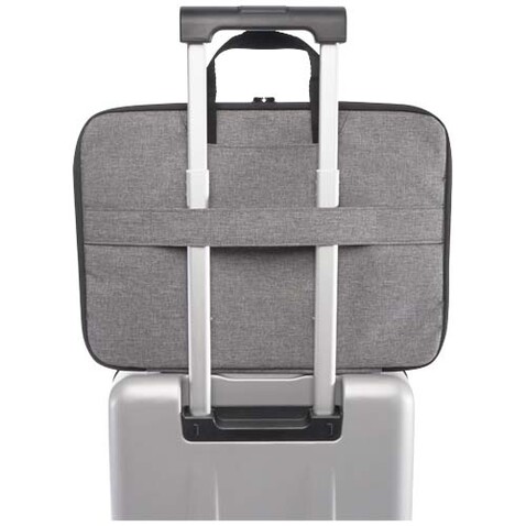 Libra 14” 2-in-1-Laptoptasche aus recyceltem GRS-Material 3 L, heather grau bedrucken, Art.-Nr. 13008580 Libra 14” 2-in-1-Laptoptasche aus recyceltem GRS-Material 3 L, heather grau bedrucken, Art.-Nr. 13008580