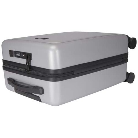 Rover Pro 20" Kabinentrolley aus recyceltem GRS-Material 40 L, silber bedrucken, Art.-Nr. 13008781