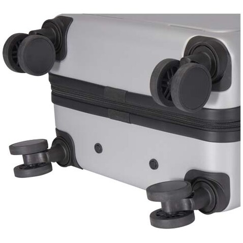 Rover Pro 20" Kabinentrolley aus recyceltem GRS-Material 40 L, silber bedrucken, Art.-Nr. 13008781