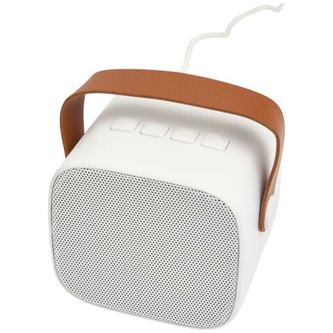 Diya 3W kabelloser Lautsprecher aus recyceltem Kunststoff, weiss bedrucken, Art.-Nr. 12443601 Diya 3W kabelloser Lautsprecher aus recyceltem Kunststoff, weiss bedrucken, Art.-Nr. 12443601