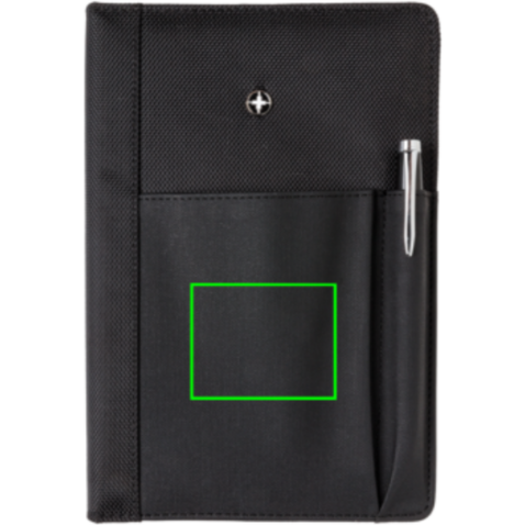 Notizbuch und Stift schwarz bedrucken, Art.-Nr. P773.320 Notizbuch und Stift schwarz bedrucken, Art.-Nr. P773.320