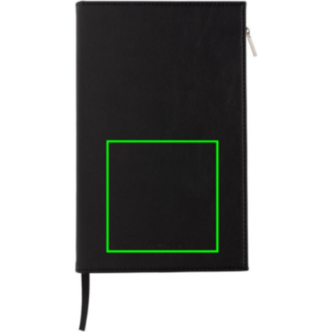Swiss Peak A5 Notizbuch mit Zipper-Tasche schwarz bedrucken, Art.-Nr. P774.141 Swiss Peak A5 Notizbuch mit Zipper-Tasche schwarz bedrucken, Art.-Nr. P774.141