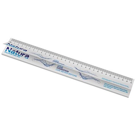 Sticky-Mate® Haftnotizen mit gedrucktem 30 cm Lineal aus recyceltem Material, weiss bedrucken, Art.-Nr. 21301011 Sticky-Mate® Haftnotizen mit gedrucktem 30 cm Lineal aus recyceltem Material, weiss bedrucken, Art.-Nr. 21301011