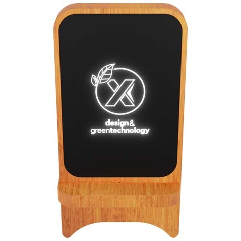 SCX.design W16 kabelloser 15-Watt-Ladeständer aus Holz mit Leuchtlogo, holz bedrucken, Art.-Nr. 2PX06271 SCX.design W16 kabelloser 15-Watt-Ladeständer aus Holz mit Leuchtlogo, holz bedrucken, Art.-Nr. 2PX06271