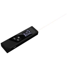 SCX.design T05 Mini-Laser-Entfernungsmesser, schwarz bedrucken, Art.-Nr. 2PX13690
