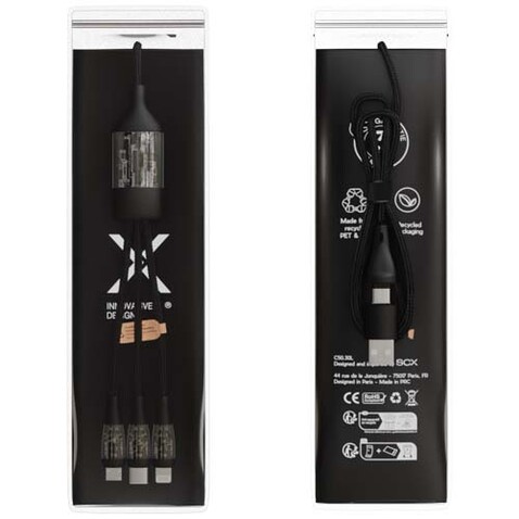 SCX.design C50 100 W/5 A 5-in-1 Schnellladekabel mit Digitalanzeige, schwarz bedrucken, Art.-Nr. 2PX16290 SCX.design C50 100 W/5 A 5-in-1 Schnellladekabel mit Digitalanzeige, schwarz bedrucken, Art.-Nr. 2PX16290