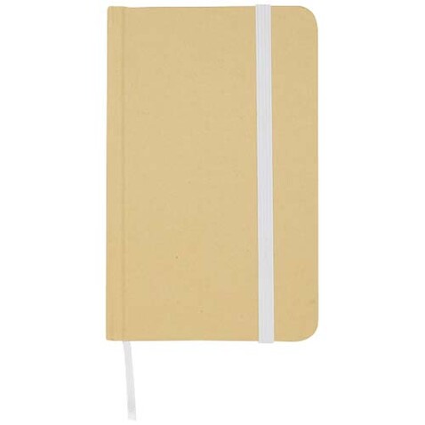 Reed A6 Hardcover Notizbuch, blanko, aus recyceltem Material, weiss bedrucken, Art.-Nr. 10602201 Reed A6 Hardcover Notizbuch, blanko, aus recyceltem Material, weiss bedrucken, Art.-Nr. 10602201