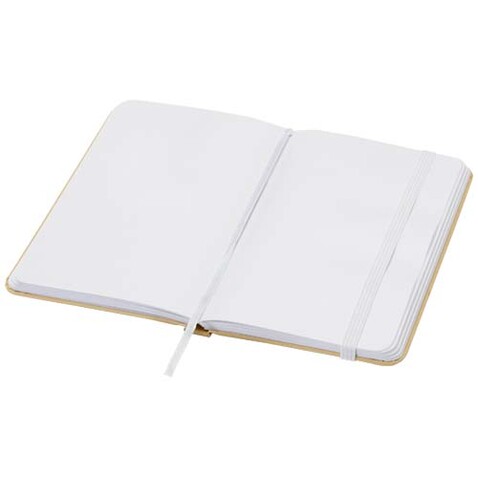 Reed A6 Hardcover Notizbuch, blanko, aus recyceltem Material, weiss bedrucken, Art.-Nr. 10602201 Reed A6 Hardcover Notizbuch, blanko, aus recyceltem Material, weiss bedrucken, Art.-Nr. 10602201
