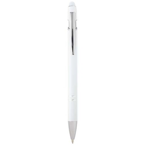 Kish Kugelschreiber mit silbernem Finish, weiss bedrucken, Art.-Nr. 10624701 Kish Kugelschreiber mit silbernem Finish, weiss bedrucken, Art.-Nr. 10624701