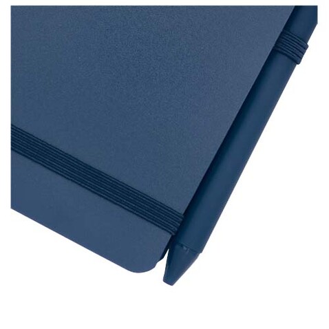 Thalaasa A6 Hardcover Notizbuch aus Ocean Bound Kunststoff mit Kugelschreiber (schwarze Mine), Ozeanblau bedrucken, Art.-Nr. 10790251 Thalaasa A6 Hardcover Notizbuch aus Ocean Bound Kunststoff mit Kugelschreiber (schwarze Mine), Ozeanblau bedrucken, Art.-Nr. 10790251