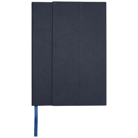 Alejandra A5 Hardcover Notizbuch aus recyceltem Leder, Ozeanblau bedrucken, Art.-Nr. 10792051 Alejandra A5 Hardcover Notizbuch aus recyceltem Leder, Ozeanblau bedrucken, Art.-Nr. 10792051