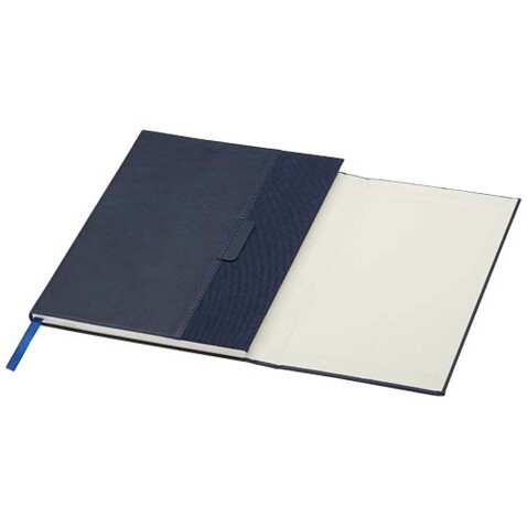 Alejandra A5 Hardcover Notizbuch aus recyceltem Leder, Ozeanblau bedrucken, Art.-Nr. 10792051 Alejandra A5 Hardcover Notizbuch aus recyceltem Leder, Ozeanblau bedrucken, Art.-Nr. 10792051