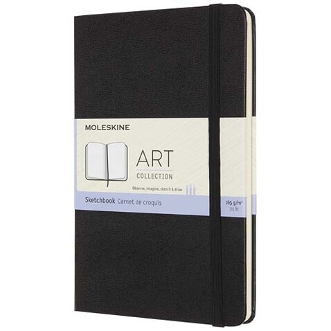 Moleskine Medium Art Skizzenbuch, schwarz bedrucken, Art.-Nr. 10795790 Moleskine Medium Art Skizzenbuch, schwarz bedrucken, Art.-Nr. 10795790