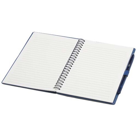 Slate A5 wiederverwendbares Hardcover Notizbuch und Stiftset (schwarze Mine), navy bedrucken, Art.-Nr. 10798655