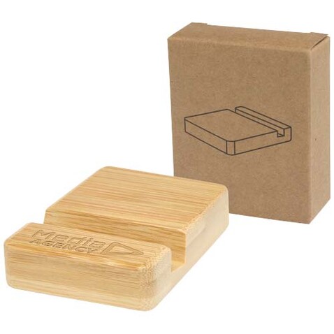 Ebla Smartphonehalterung aus Bambus, holz bedrucken, Art.-Nr. 10460471 Ebla Smartphonehalterung aus Bambus, holz bedrucken, Art.-Nr. 10460471