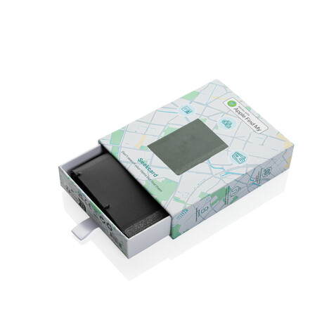 Seekcard RCS rPolyester Kartenetui mit weltweiter Ortung schwarz bedrucken, Art.-Nr. P301.5901 Seekcard RCS rPolyester Kartenetui mit weltweiter Ortung schwarz bedrucken, Art.-Nr. P301.5901