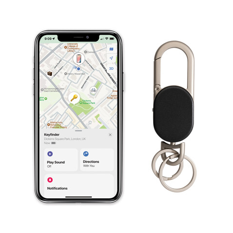 Schlüsselanhänger Keyfinder mit weltweiter Ortung und USB-C schwarz, grau bedrucken, Art.-Nr. P301.6301 Schlüsselanhänger Keyfinder mit weltweiter Ortung und USB-C schwarz, grau bedrucken, Art.-Nr. P301.6301