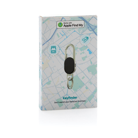 Schlüsselanhänger Keyfinder mit weltweiter Ortung und USB-C schwarz, grau bedrucken, Art.-Nr. P301.6301 Schlüsselanhänger Keyfinder mit weltweiter Ortung und USB-C schwarz, grau bedrucken, Art.-Nr. P301.6301