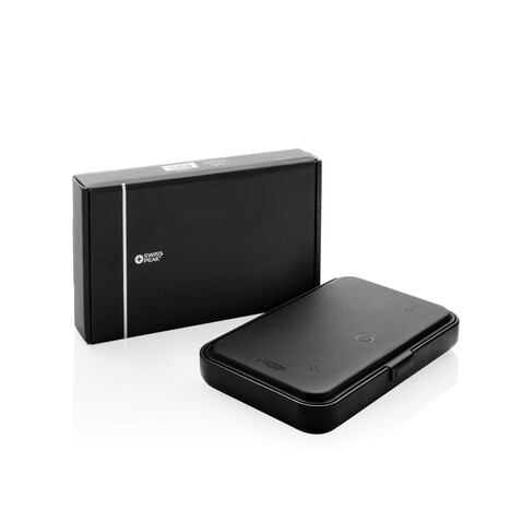 Swiss Peak Travel-Case aus RCS rec. PU mit 3-in-1-Charger schwarz bedrucken, Art.-Nr. P309.0501 Swiss Peak Travel-Case aus RCS rec. PU mit 3-in-1-Charger schwarz bedrucken, Art.-Nr. P309.0501