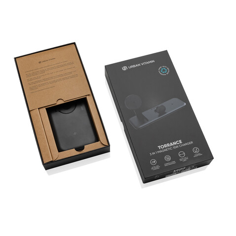 Urban Vitamin Torrance 3-in-1 15W-RCS-Magnetladegerät schwarz bedrucken, Art.-Nr. P309.5001 Urban Vitamin Torrance 3-in-1 15W-RCS-Magnetladegerät schwarz bedrucken, Art.-Nr. P309.5001